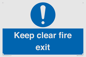 Keep Clear Fire Exit